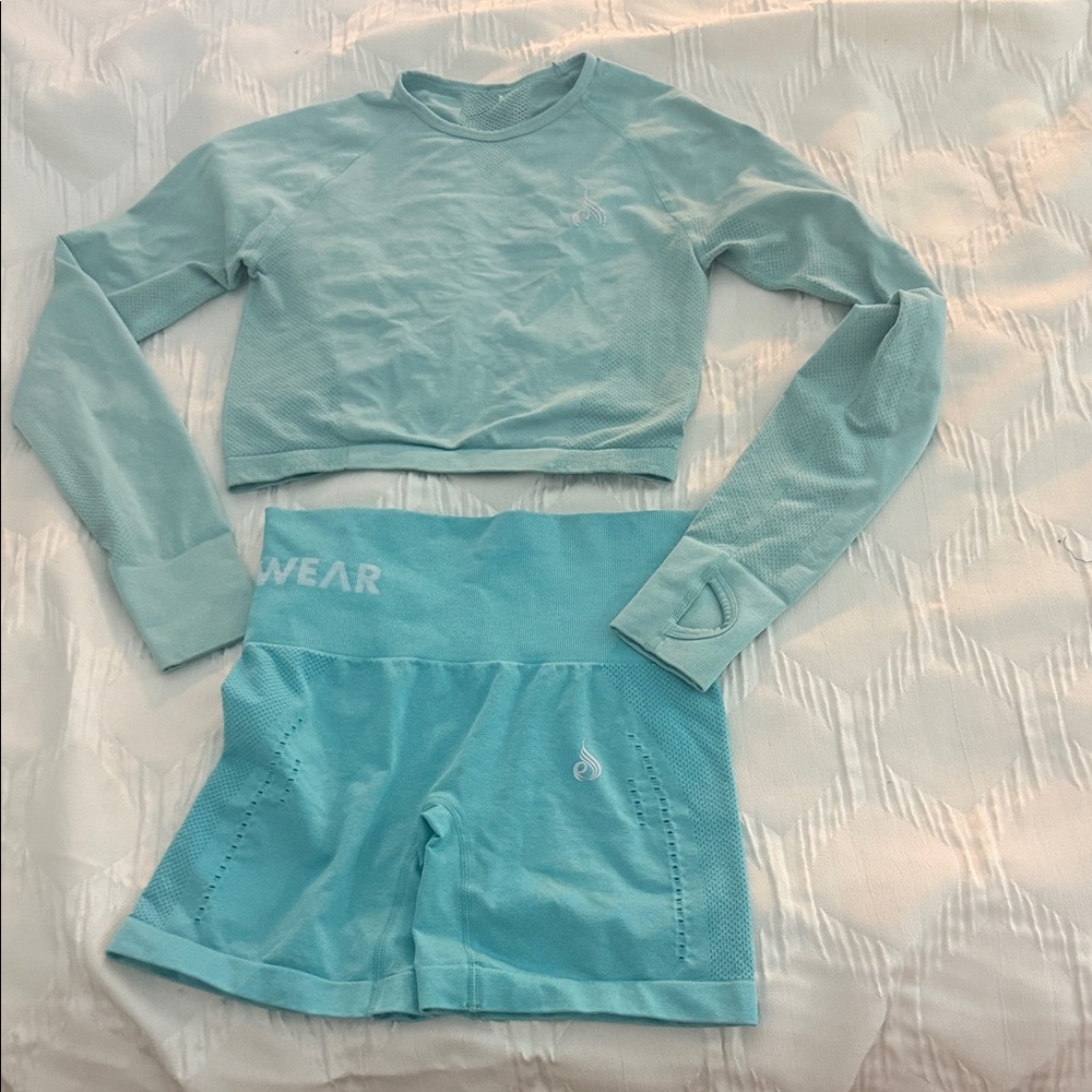 Ryderwear Light Blue Athletic Shorts